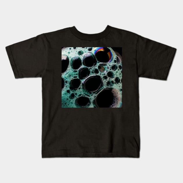 Bubbles Soap Texture | Mix of Colours Kids T-Shirt by gronly